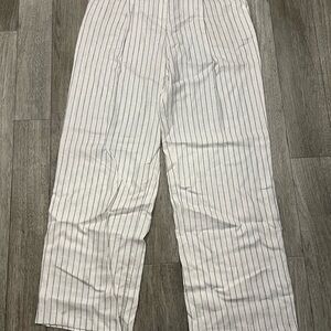 Rachel Zoe Pinstriped White Trousers